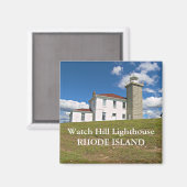 Watch Hill Lighthouse, Rhode Island Magnet (Voorkant / Achterkant)