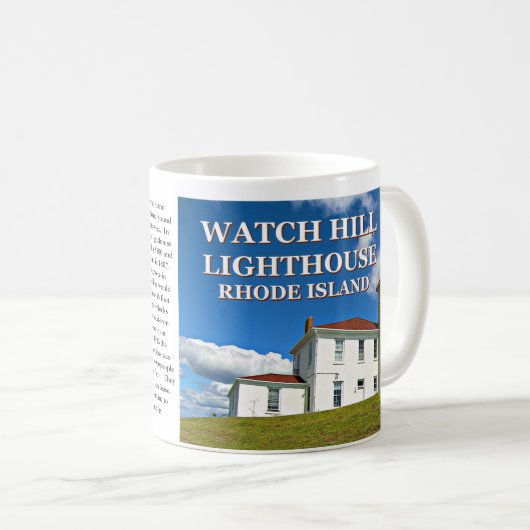 Watch Hill Lighthouse, Rhode Island Mok (Voorkant rechts)