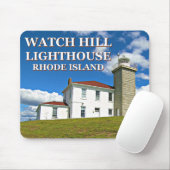 Watch Hill Lighthouse, Rhode Island Mousepad Muismat (Met muis)