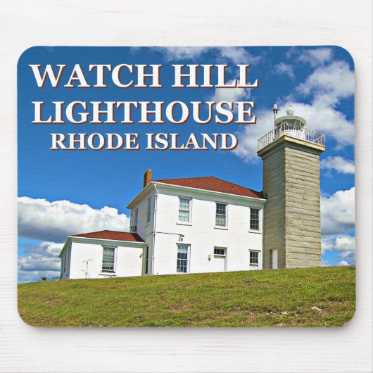 Watch Hill Lighthouse, Rhode Island Mousepad Muismat (Voorkant)