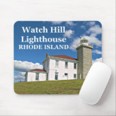 Watch Hill Lighthouse, Rhode Island Mousepad Muismat (Met muis)
