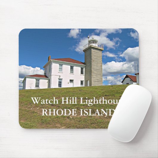 Watch Hill Lighthouse, Rhode Island Mousepad Muismat (Met muis)