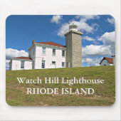 Watch Hill Lighthouse, Rhode Island Mousepad Muismat (Voorkant)