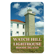 Watch Hill Lighthouse, Rhode Island Photo Magnet