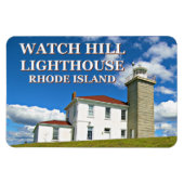 Watch Hill Lighthouse, Rhode Island Photo Magnet Magneet (Horizontaal)
