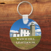Watch Hill Lighthouse, Rhode Island Sleutelhanger (Voorkant)