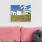 Watch Hill Lighthouse, Rhode Island Wrapped Canvas Afdruk (Insitu (Woonkamer))