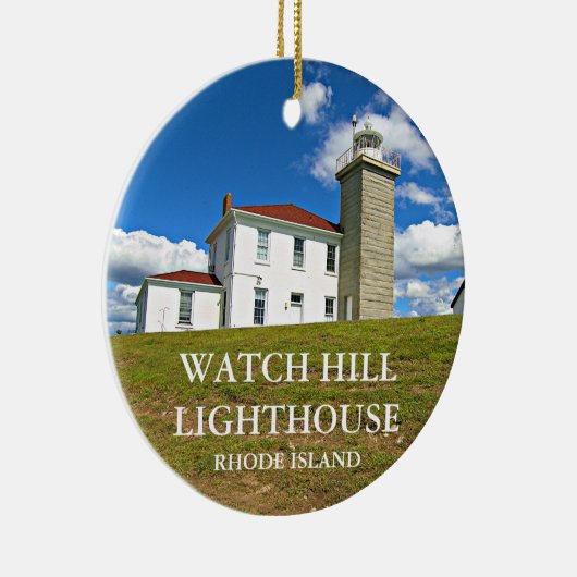 Watch Hill Lighthouse, RI Ceramic Ornament (Rechts)