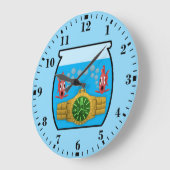 Watch in fish bowl grote klok (Hoek)