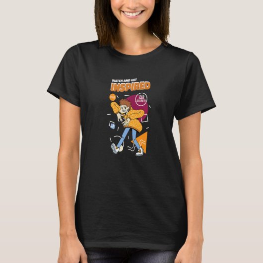 Watch Me And Get Inspired Music Movement Dance Pre T-shirt (Voorkant)