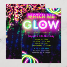WATCH ME GLOW Neon Verjaardagsfeestje