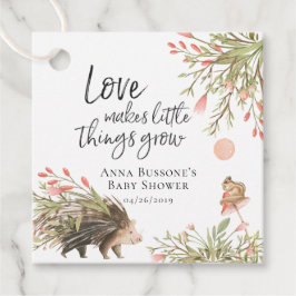 Watch Me Grow | Bos Baby Shower Favor Tag Bedankjes Labels