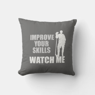 Watch Me (Hockey) Throw Pillow Kussen
