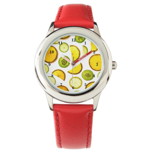 Watch met citrusvruchten horloge (Voorkant)