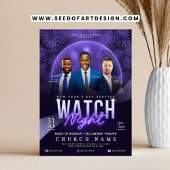 Watch Night New Year's Eve Church Service Flyer