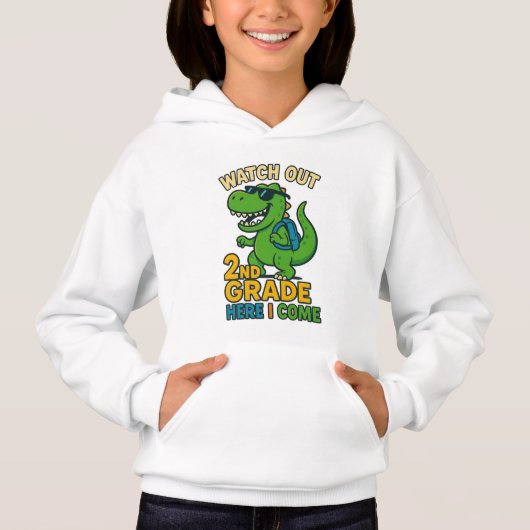 Watch Out 2nd Grade Here I Come Kids Hoodie (Voorkant)