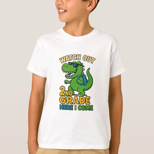 Watch Out 2nd Grade Here I Come T-Shirt (Voorkant)