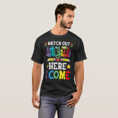 Watch Out 4th Grade Here I Come 3rd Grade Graduati T-shirt (Voorkant volledig)