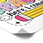 Watch Out 4th Grade Here I Come First Day Back To  Poster (Hoek)