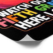 Watch Out Fifth Grade Here I Come 5th Grade Back T Poster (Hoek)