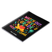 Watch Out First Grade Here I Come Back To School  Notitieboek (Linkerzijde)
