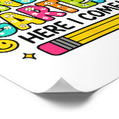 Watch Out Kindergarten Here I Come Back To School  Poster (Hoek)