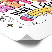 Watch Out Kindergarten Here I Come First Day Back  Poster (Hoek)