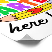Watch Out Kindergarten Here I Come Funny Kids Back Poster (Hoek)