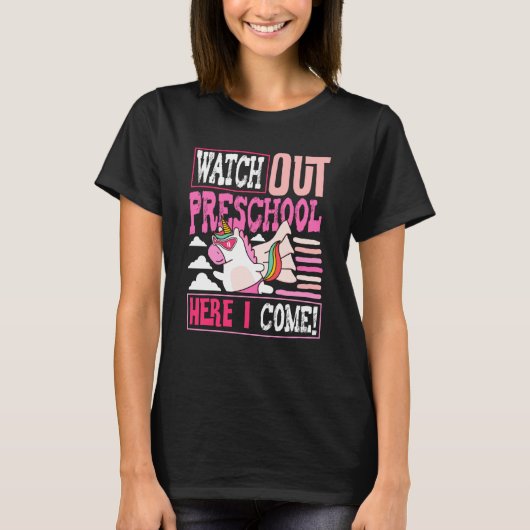 Watch Out Preschool Back To School First Day Teach T-shirt (Voorkant)