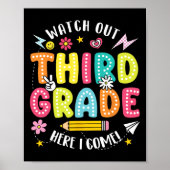 Watch Out Third Grade Here I Come Hello 3rd Grade Poster (Voorkant)
