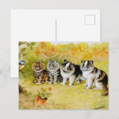 Watch the Birdy by Louis Wain Briefkaart (Voorkant / Achterkant)