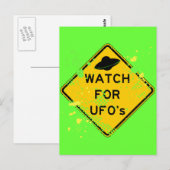 WATCH VOOR UFO's Briefkaart (Voorkant / Achterkant)