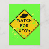 WATCH VOOR UFO's Briefkaart (Voorkant)