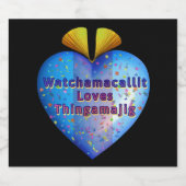 WATCHAMACALLIT LOVES THINGAMAJIG SPARKLING WIJNETIKET (Enkel label)