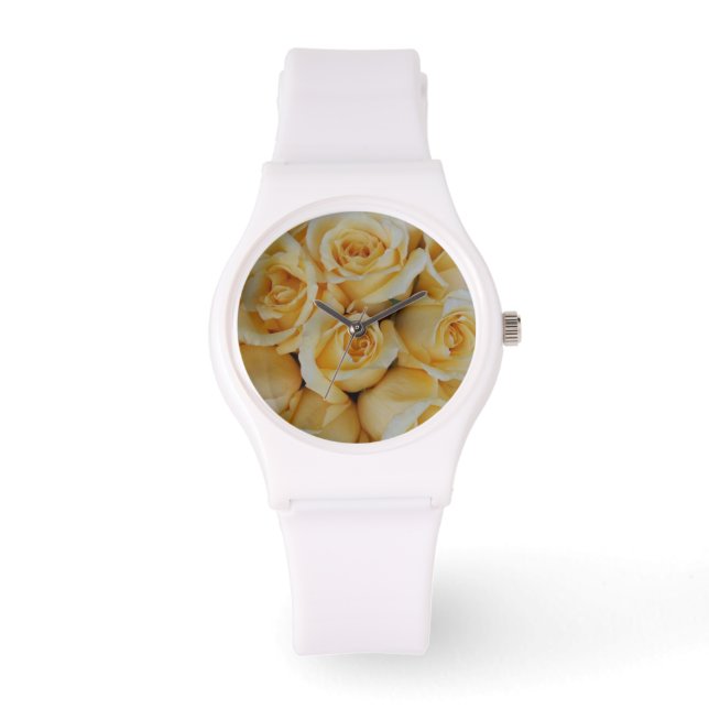 Watchbloom VIII: Gele rozen van Brooklyn Horloge (Voorkant)