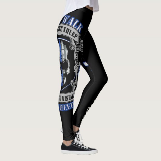 Watchdog thin blue line-out leggings politie (Rechts)