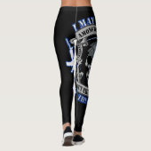 Watchdog thin blue line-out leggings politie (Achterkant)