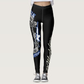 Watchdog thin blue line-out leggings politie (Voorkant)
