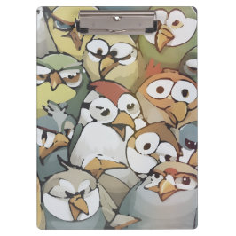 Watched by a a lot of grumpy birds klembord