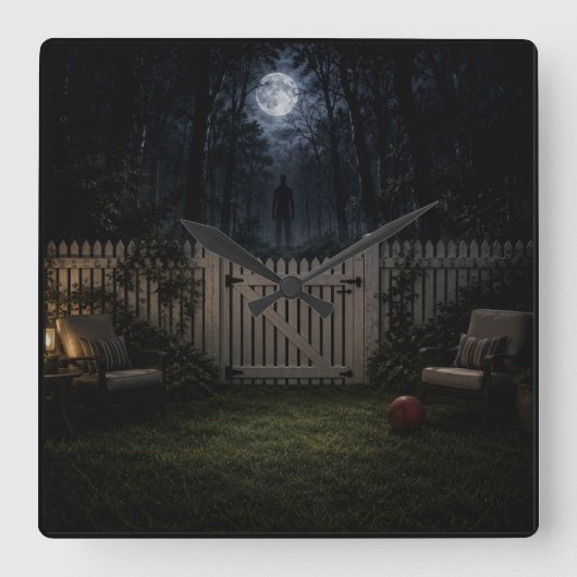 Watcher Beyond the Gate Horror Wandklok (Voorkant)