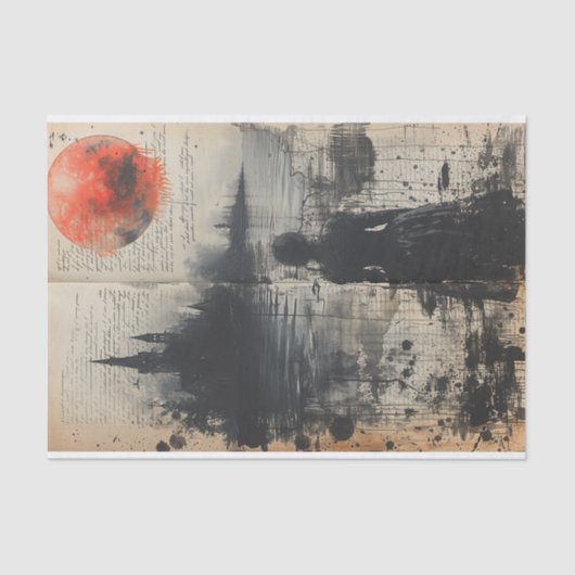 Watcher bij het meer tissuepapier (Voorkant)