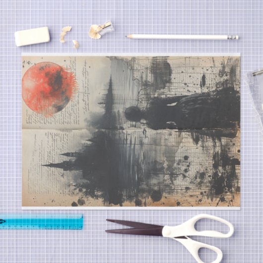 Watcher bij het meer tissuepapier (Craft)