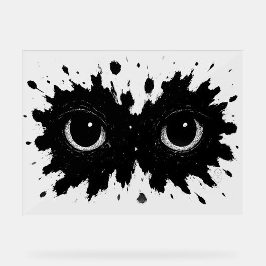 Watcher in de Inkt: Oogvlek‑Sigil Acryl Bord (Voorkant)