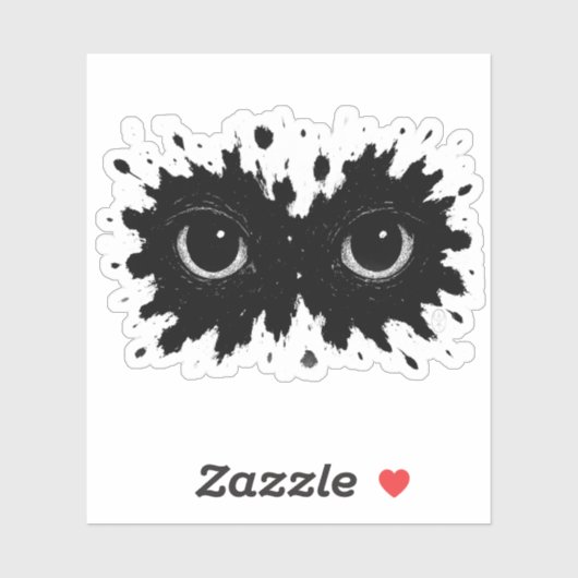 Watcher in de Inkt: Oogvlek‑Sigil Sticker (Vel)