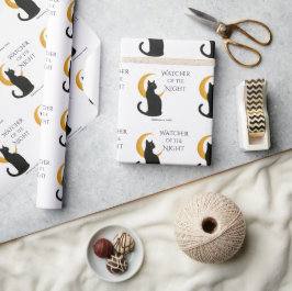 Watcher Of The Night beroemd gemaakt door Hallowee Cadeaupapier