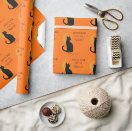 Watcher Of The Night beroemd gemaakt door Hallowee Cadeaupapier