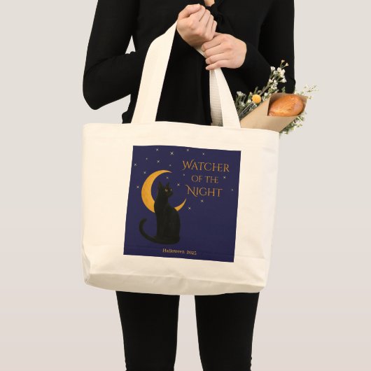 Watcher Of The Night beroemd gemaakt door Hallowee Grote Tote Bag (Voorkant (product))