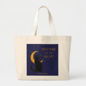 Watcher Of The Night beroemd gemaakt door Hallowee Grote Tote Bag (Voorkant)