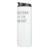 Watcher Of The Night beroemd gemaakt door Hallowee Thermosbeker (Geroteerd rechts)