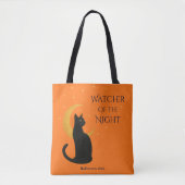Watcher Of The Night beroemd gemaakt door Hallowee Tote Bag (Voorkant)